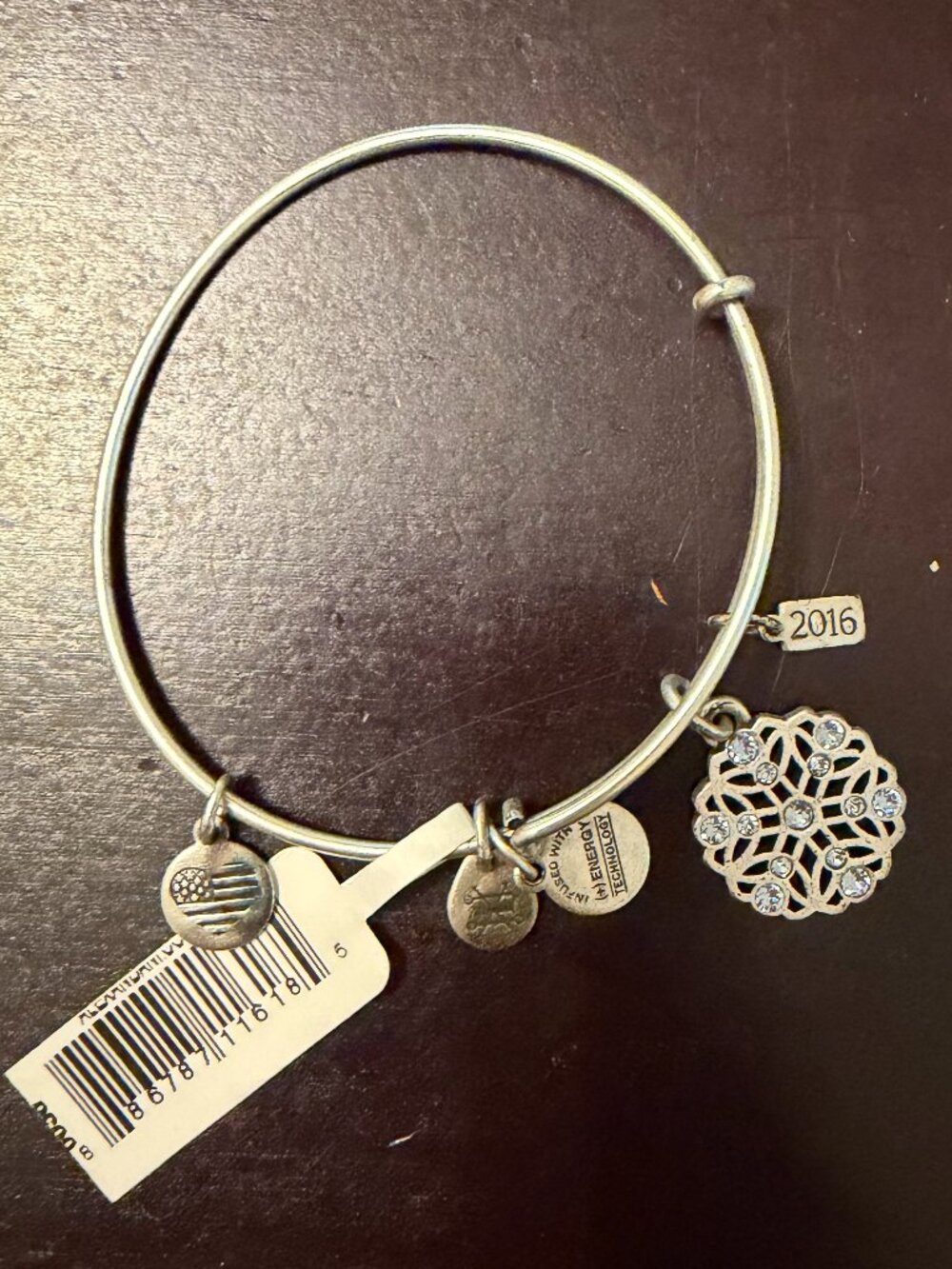 Snowflake Alex and Ani Bracelet, Silver, New With Tags